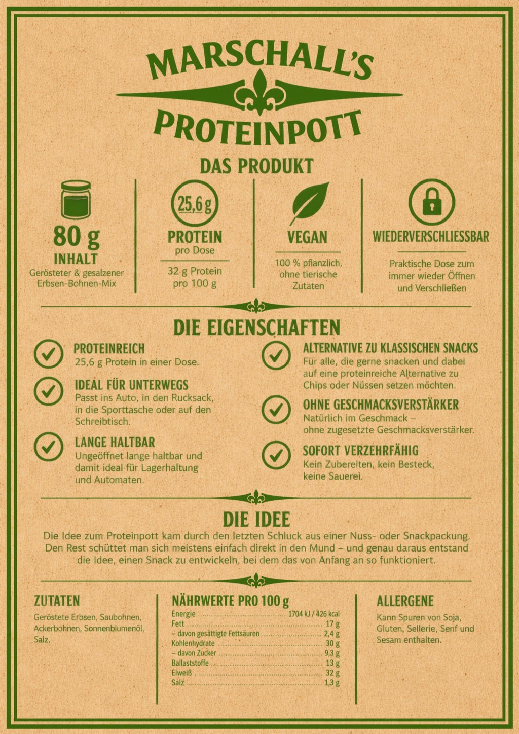 Marschall's Proteinpott - 80g Dose