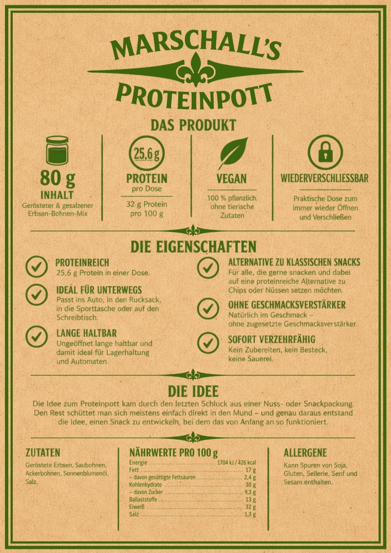 Marschall's Proteinpott - 80g Dose